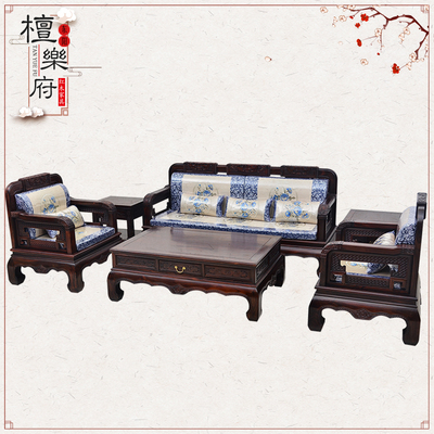 印尼黑酸枝阔叶黄檀新中式沙发实木家具客厅组合红木沙发